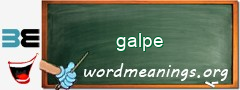 WordMeaning blackboard for galpe